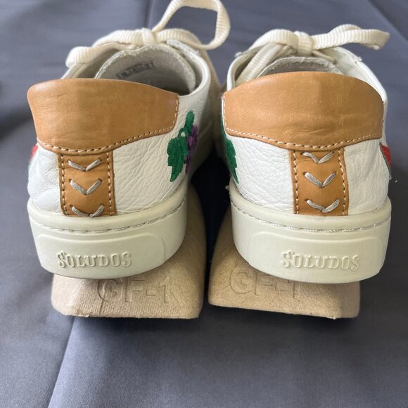 🍒 Soludos Sneakers 🍒 Womens US 9 EU 40 Cherries Embroidered Low Top Trainers - Picture 8 of 10
